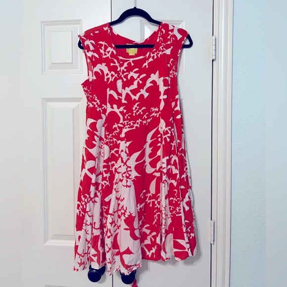 Anthropologie Maeve dress in red and white - Picture 4 of 9